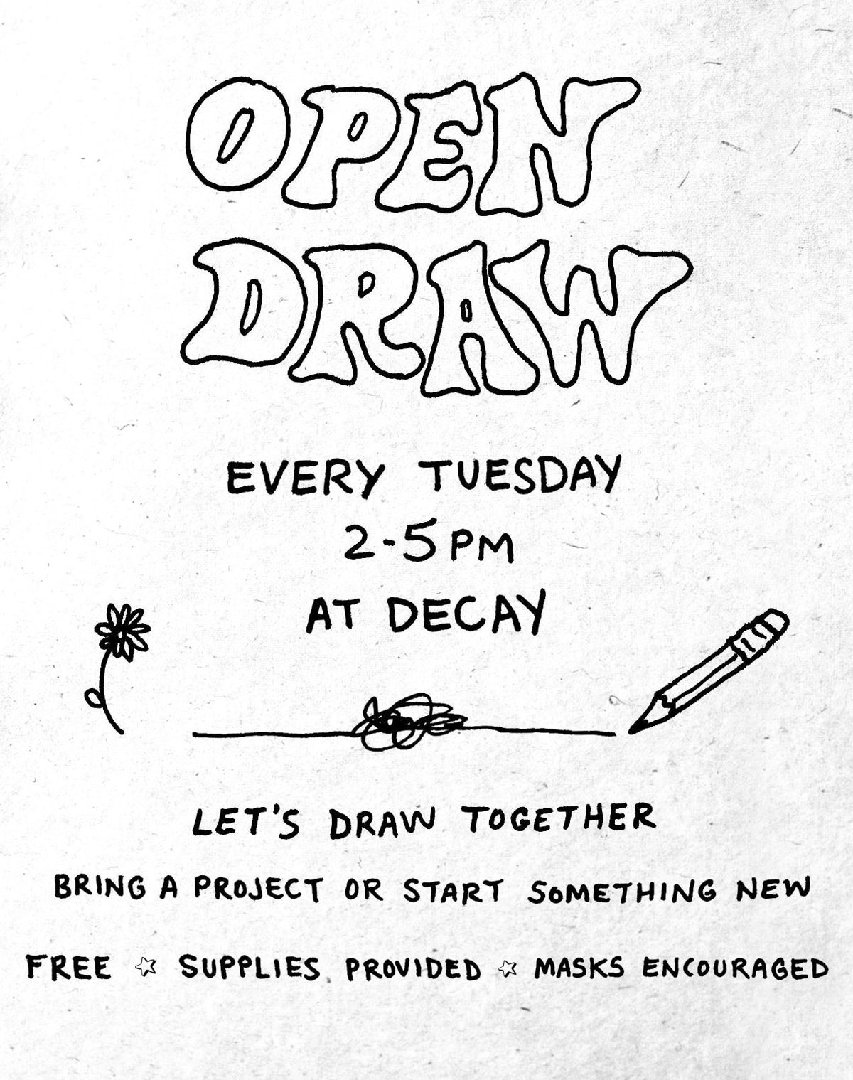 Flyer for Open Draw